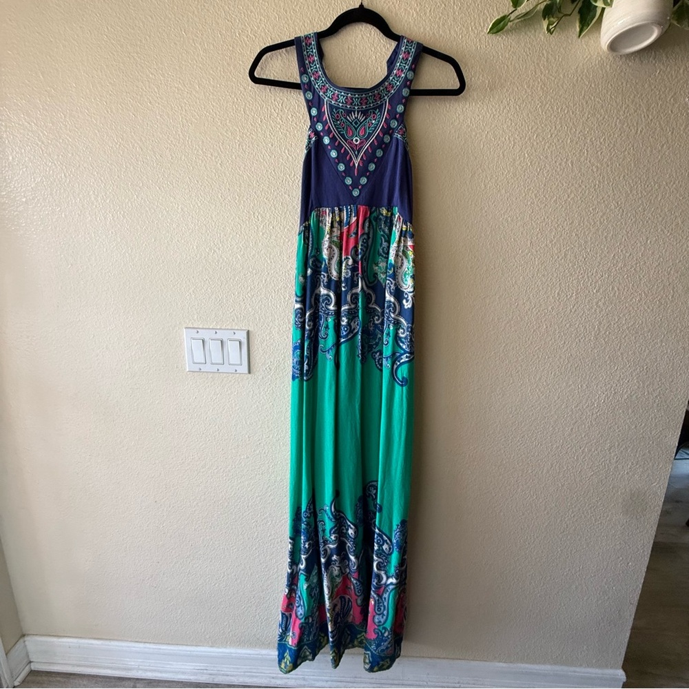 Flying Tomato Multicolor Paisley Maxi Dress